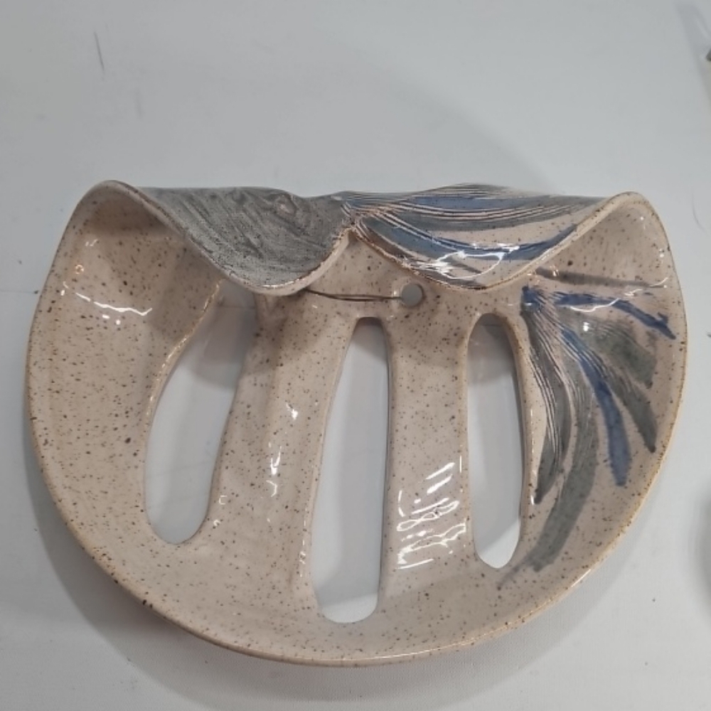 Vintage Signed Jacalynn Art Pottery Wall Hanging